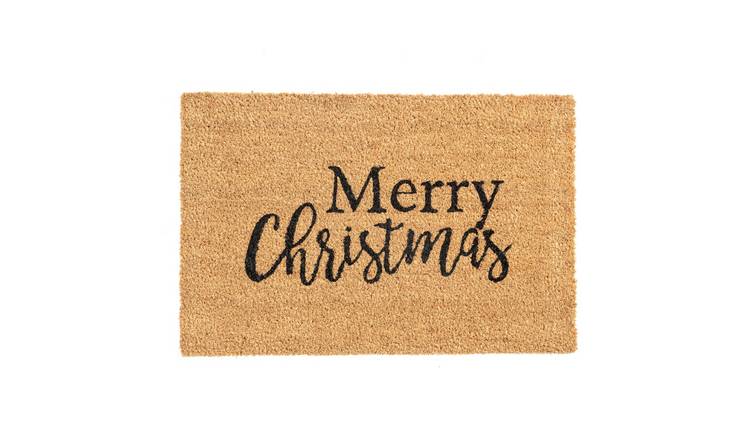Nicola Spring Christmas Coir Door Mat - Merry Christmas