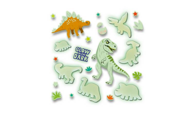 SES Creative Glow In The Dark Dino Stickers Craft Set