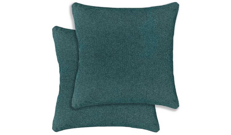 Enhanced Living Austin/Dallas Textured Cushion Covers - 43 x 43cm - Teal