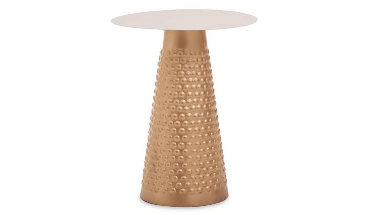 Orsina Amira Round Metal Side Table - Gold
