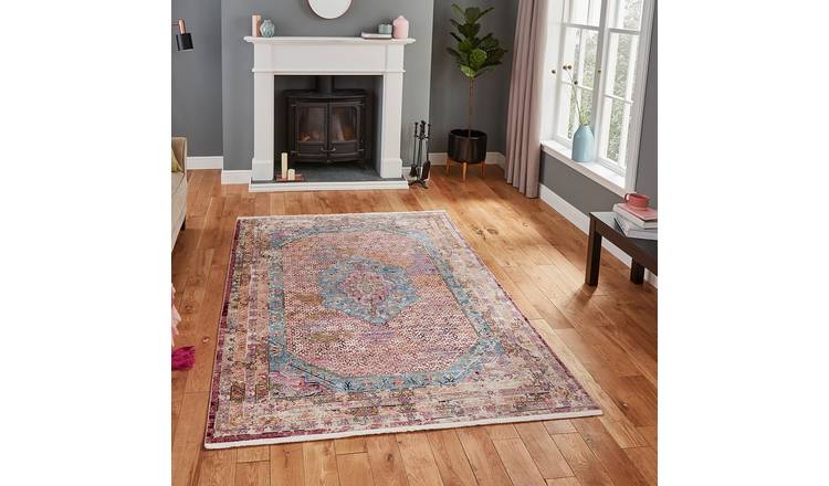 Mega Flooring Multi Traditional Geometric Rug - 120 x 170cm