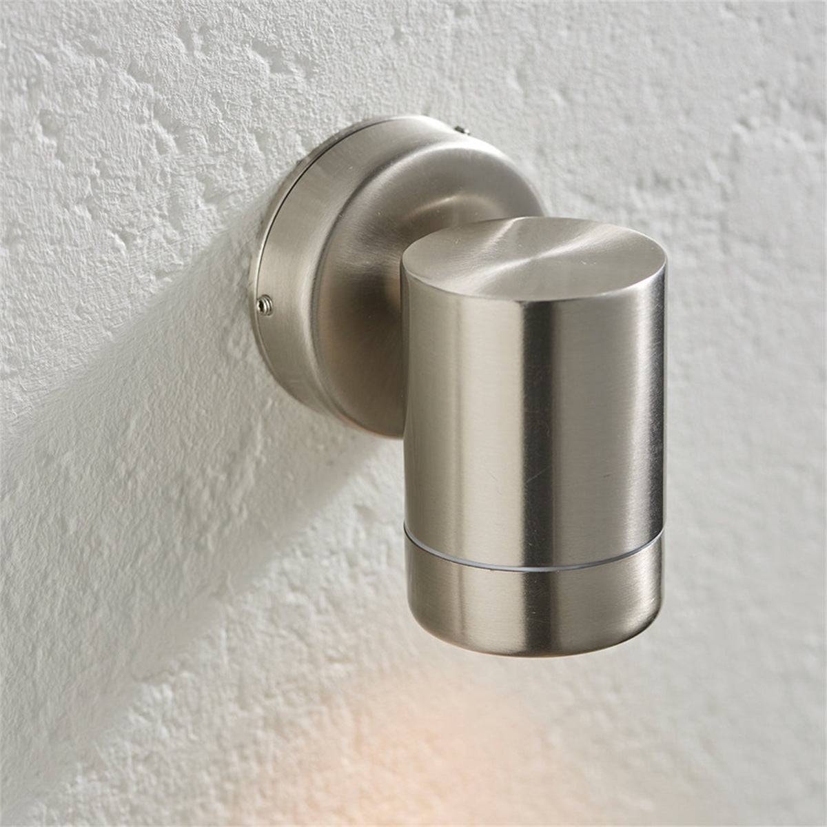 Loops Direct Pack of 2 Marine Grade Stainless Wall Light - Stainless Steel - Image 2