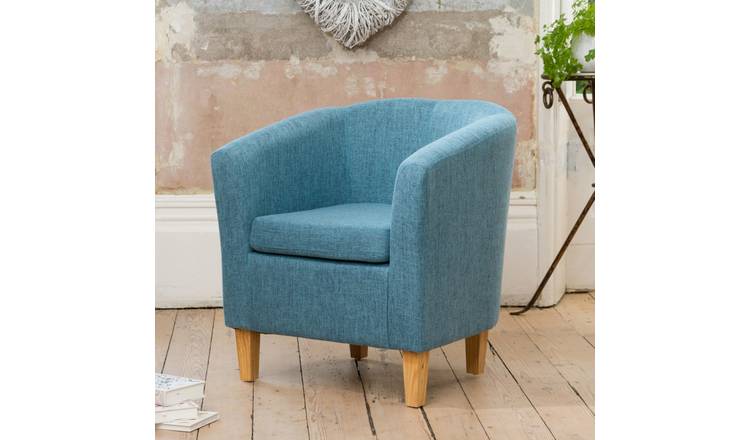 Artemis Home Alderwood 68cm Wide Fabric Tub Chair Armchair - Teal