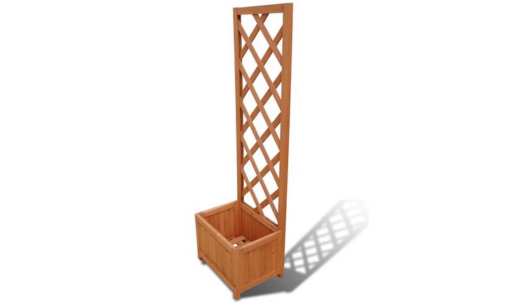 Walplus Wood Garden Planter - 40 x 30 x 135 cm