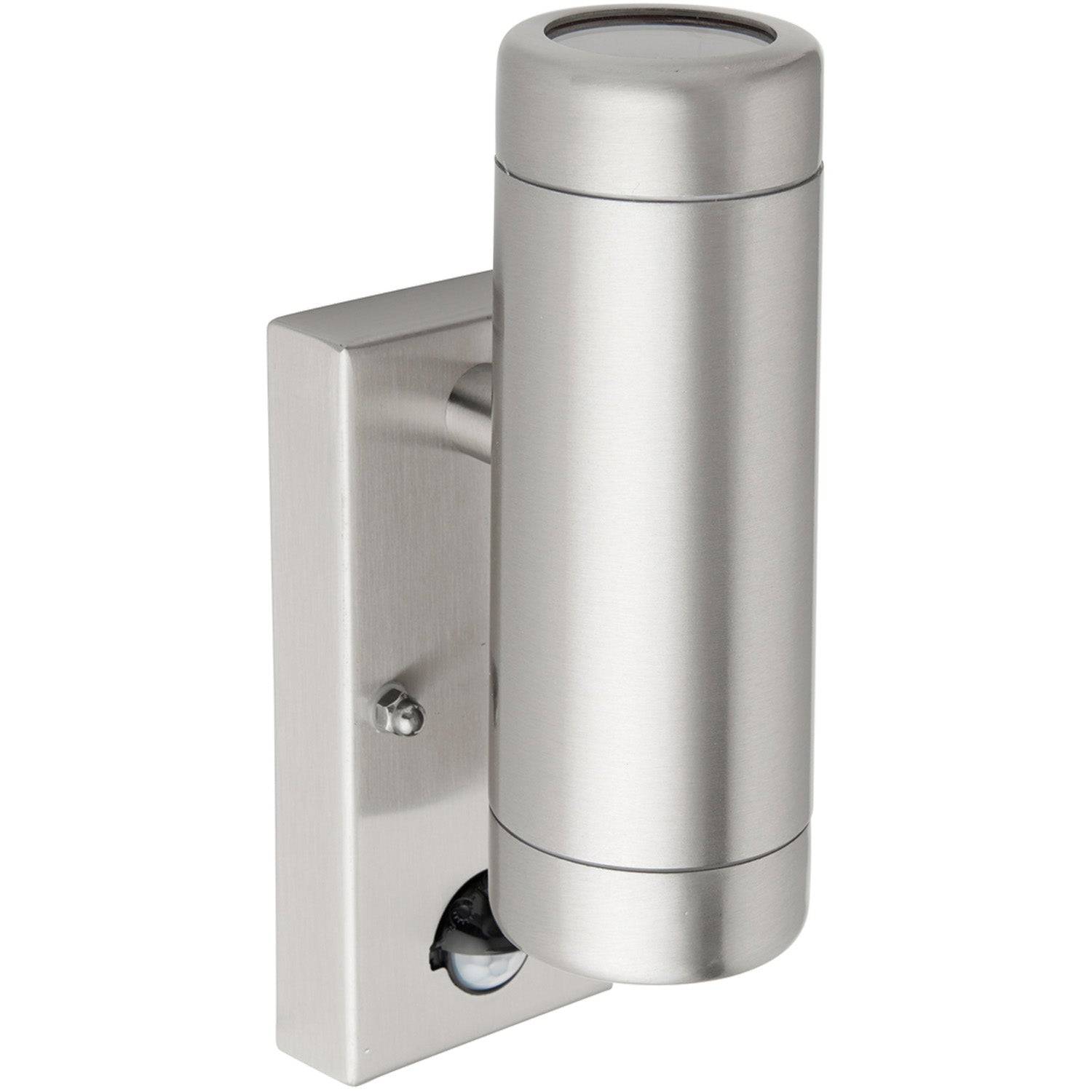 Loops Direct Stainless Twin Wall Light - Brushed Stainless Steel - Image 2