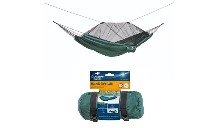 Amazonas Moskito Traveller Ultralight Travel Hammock with Mosquito Net - Green