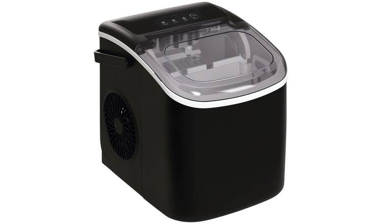 HOMCOM 1.3L Ice Maker Machine 9 Cubes in 6 Mins - Black