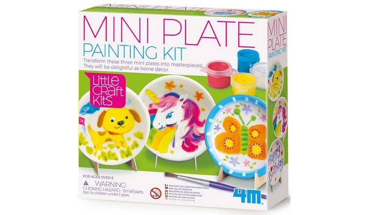 4M Little Craft Mini Plate Painting Kit - 8 Years +