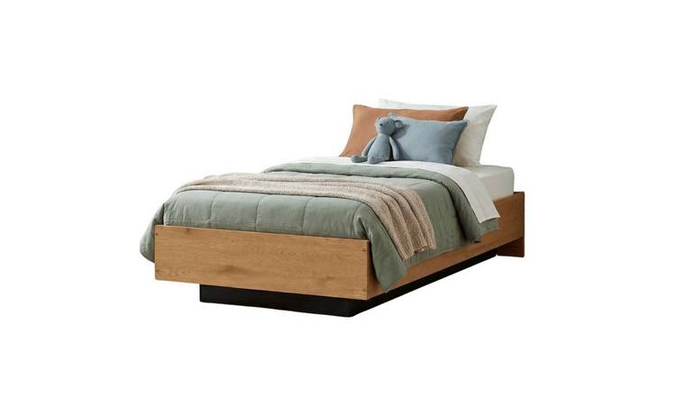 Noa & Nani Koping 3ft Single Gas Lift Ottoman Bed With Storage - Natural Pine