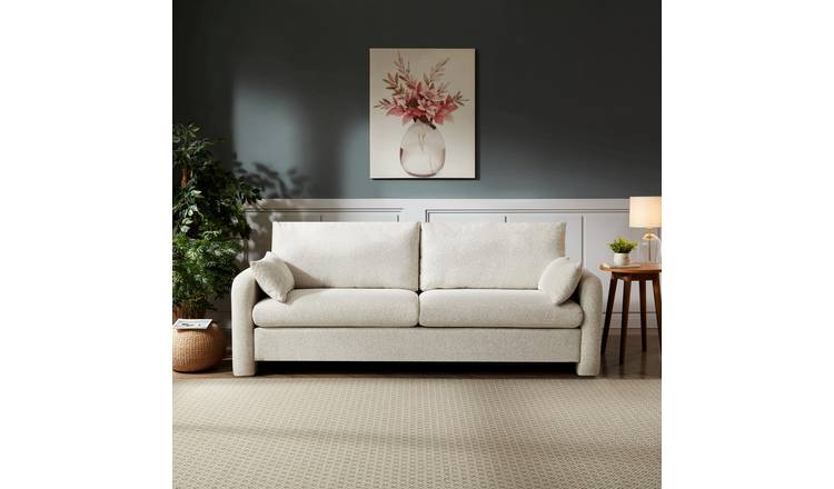Artemis Home Shorewood 3 Seat Fabric Sofa - Beige