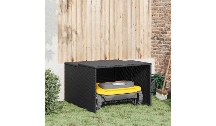 Walplus Steel Robot Mower Garage - Black - 57 cm