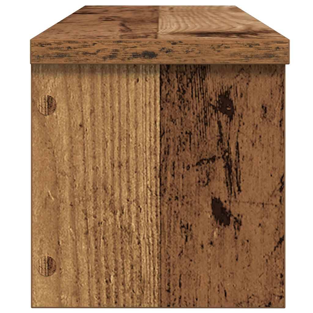 Walplus Stackable Kitchen Rack - Old Wood - 50 x 15 x 16 cm - Image 4