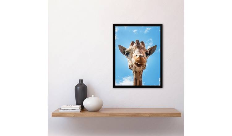 Carol M Highsmith Giraffe Head Up Close Framed Art Print - A3