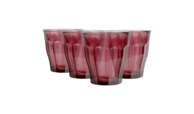 Duralex Picardie 250ml Drinking Glass Tumblers Pack of 4 - Plum
