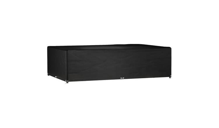 Walplus PE Rectangular 16 Eyelets Furniture Cover - Black - 325 x 205 x 90 cm