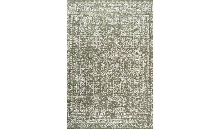 The Rugs Green Montana Vintage Rug - 80 x 150cm