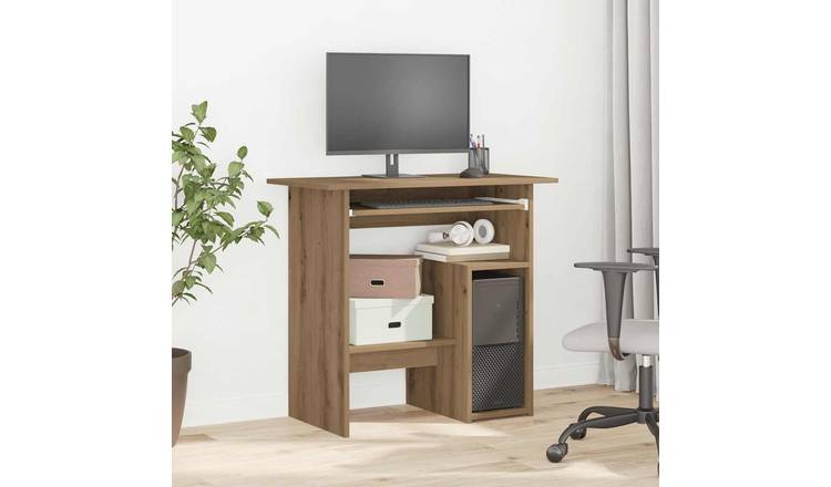 Walplus Engineered Wood Desk - Oak - 80 x 45 x 74 cm