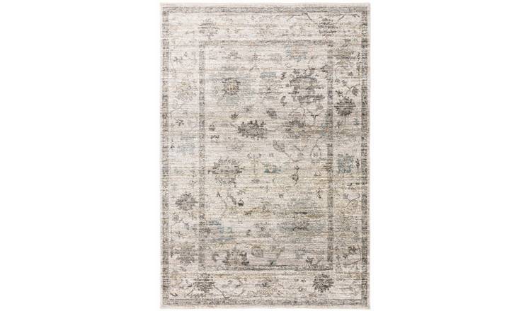 Mega Flooring Beige Traditional Bordered Rug - 80 x 160cm