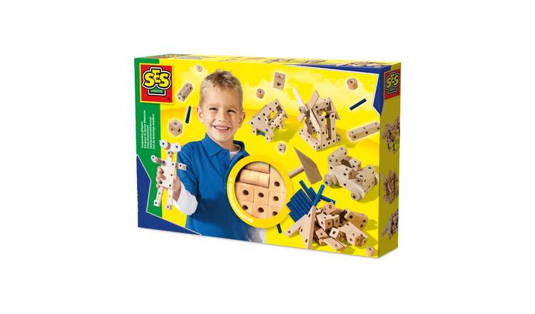 SES Creative Wooden Carpentry Playset Craft Kit