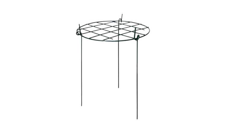 Garden Pride Pack of 3 Grow Through 12" Round Plant Supports - Green