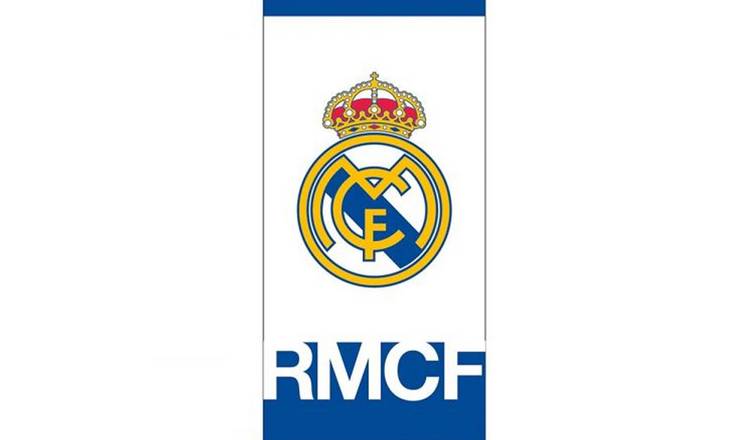 Real Madrid CF Beach Towel - White