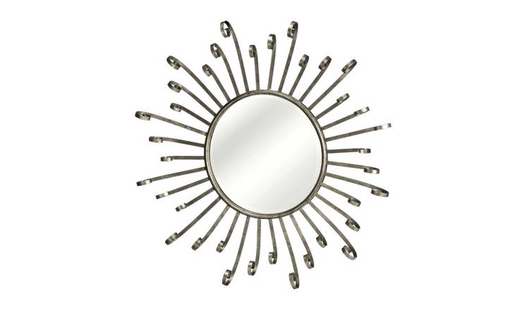Orsina Cissell Spoke Style Wall Mirror – Silver