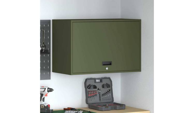 Walplus Steel Lockable Wall Mounted Wall Cabinet - Olive - 80 x 40 x 53 cm