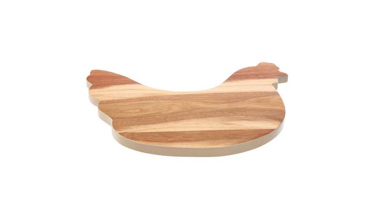 Orsina Socorro Edge Hen Chopping and Serving Board - Cream
