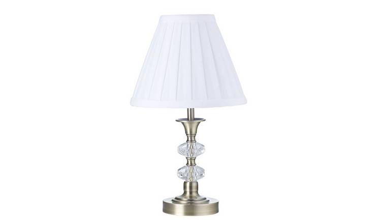 Happy Homewares Antique Brass Power Saving and Eco Friendly Table Lamp - 21cm