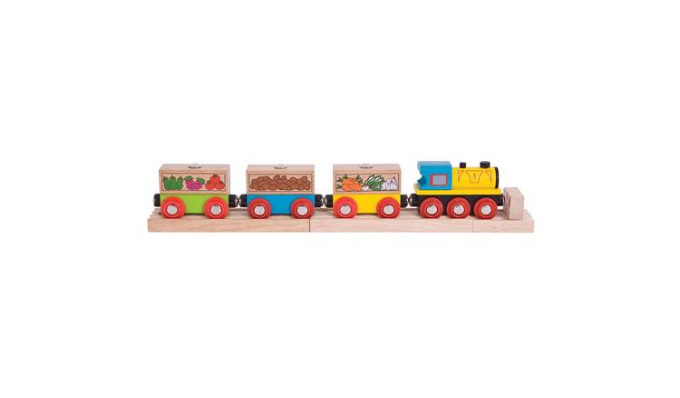 Bigjigs Rail Fruit and Veg Train - 3 Years +