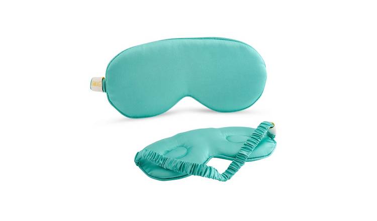 SMUG Cloud Padded Satin Sleep Mask - Aqua