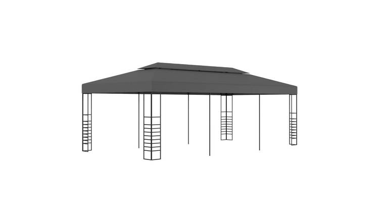 Walplus 3 x 6 m Gazebo Marquee - Anthracite