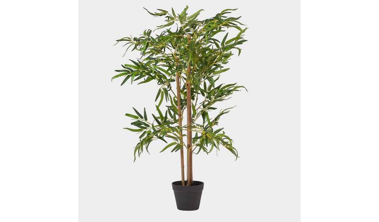 Homescapes Handcrafted Artificial Bamboo Tree 100 cm - Green