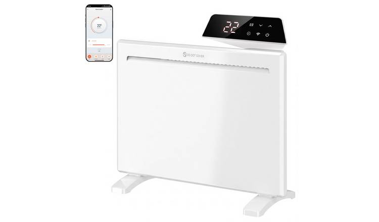 HOMCOM 1000W Wifi Enabled Smart Panel Heater With Alexa and Google Home - White