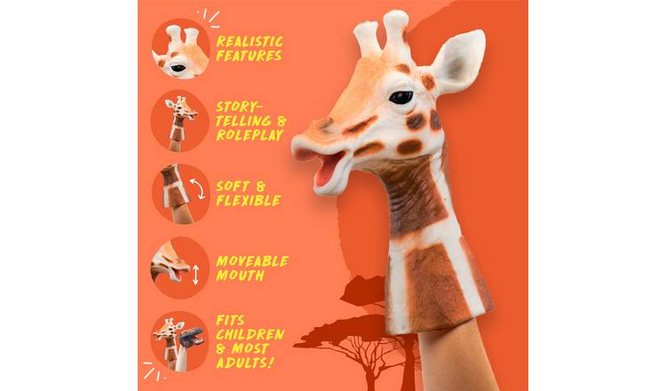 Wild Thingz Hand Puppet Soft Toy - Giraffe