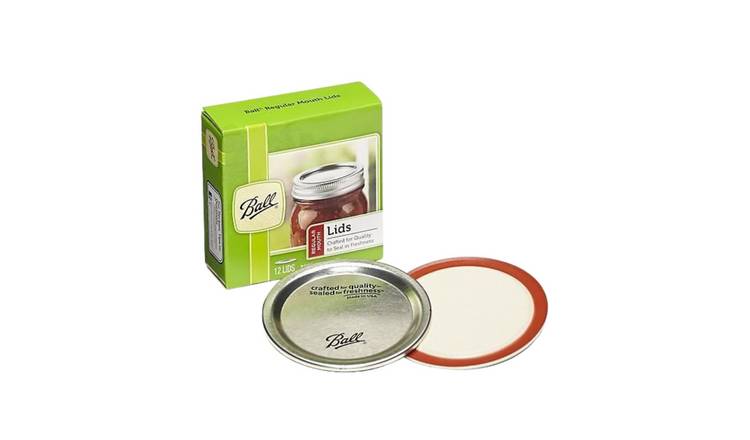Ball Replacement Regular Mouth Jar Lids - 12 Pack