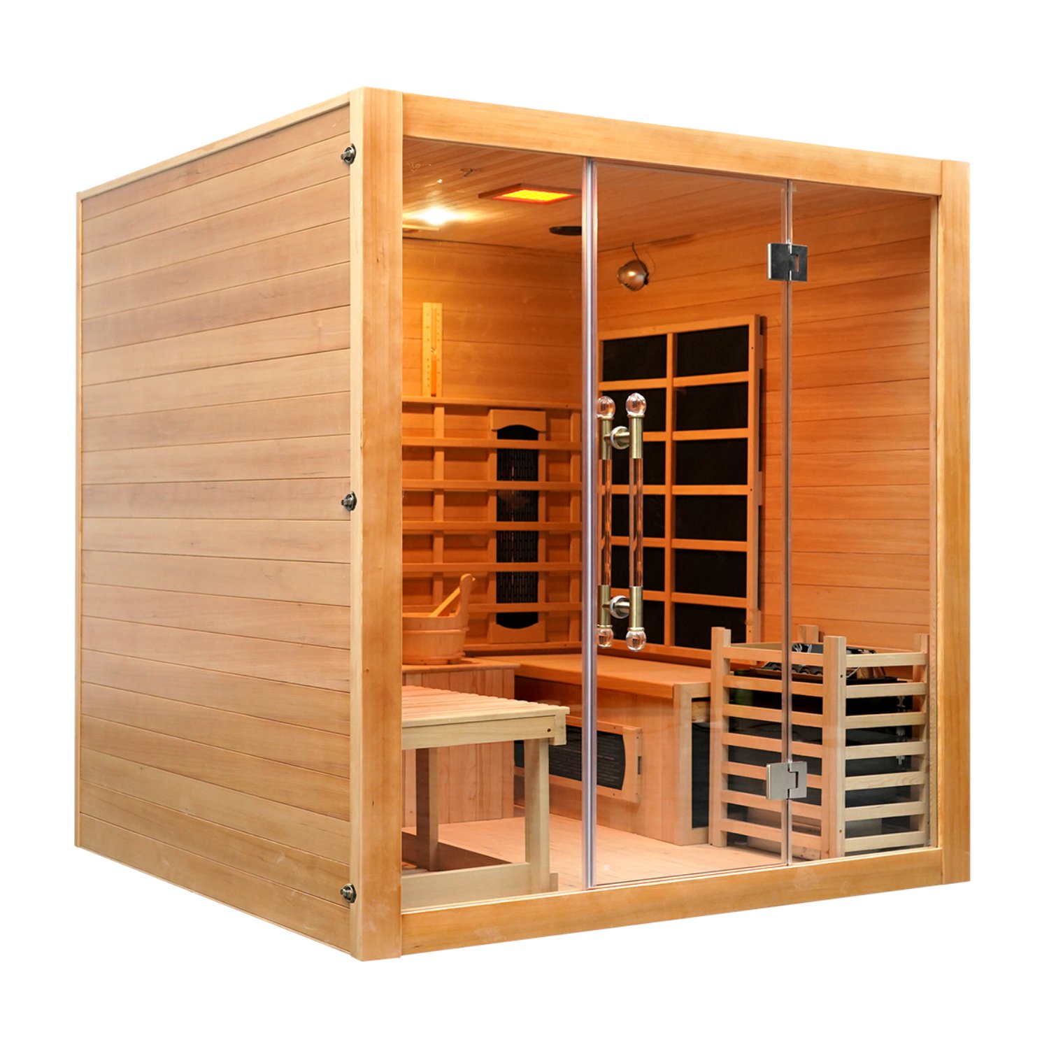 Vidalux 2 - 3 Person 'Relax' Hybrid Sauna With Traditional & Full Spectrum Heat - Image 2