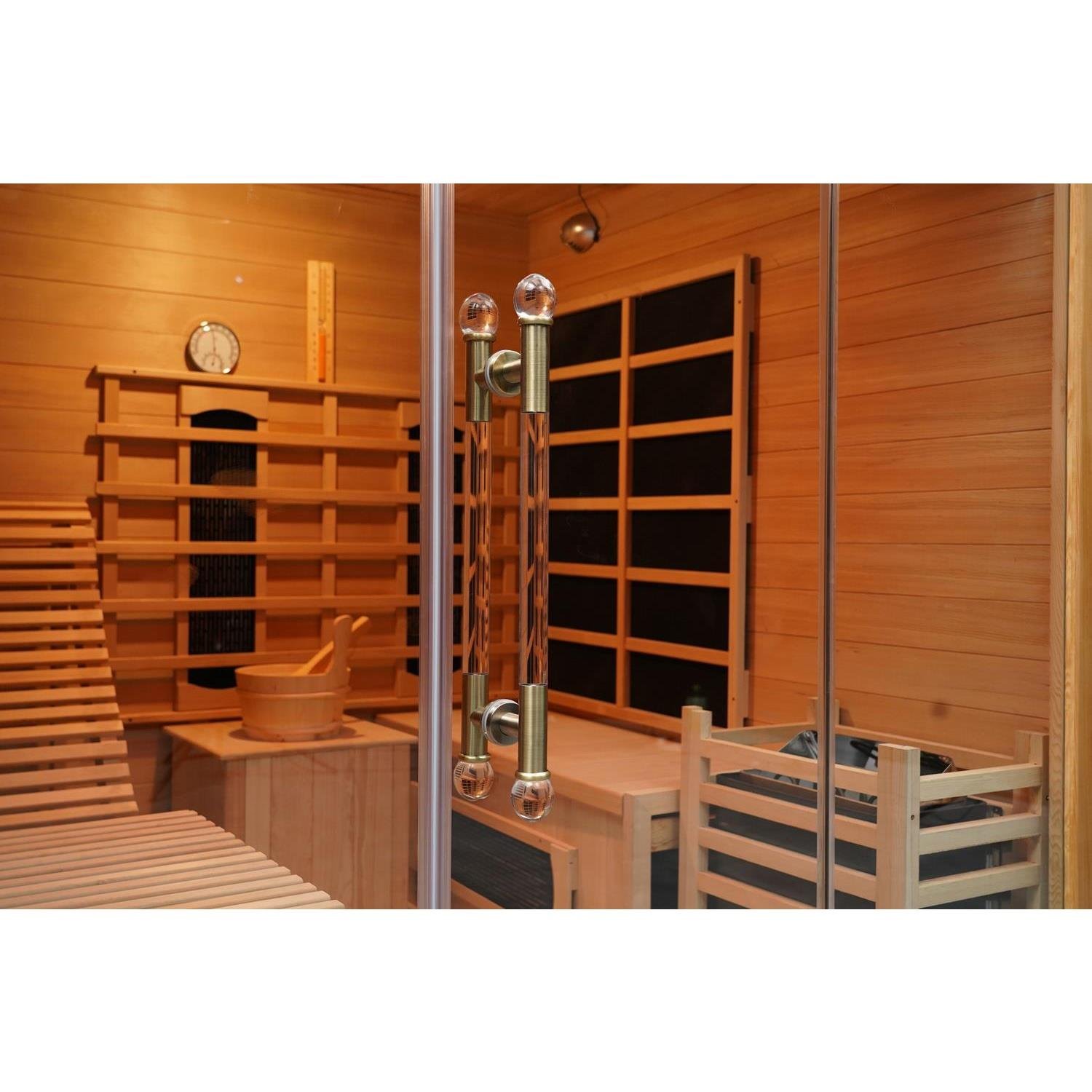 Vidalux 2 - 3 Person 'Relax' Hybrid Sauna With Traditional & Full Spectrum Heat - Image 3