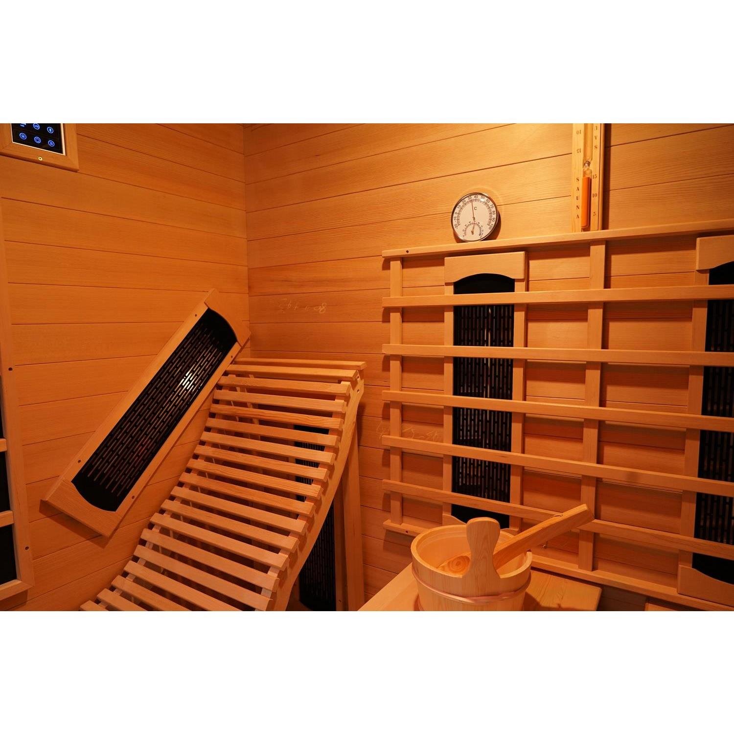 Vidalux 2 - 3 Person 'Relax' Hybrid Sauna With Traditional & Full Spectrum Heat - Image 5