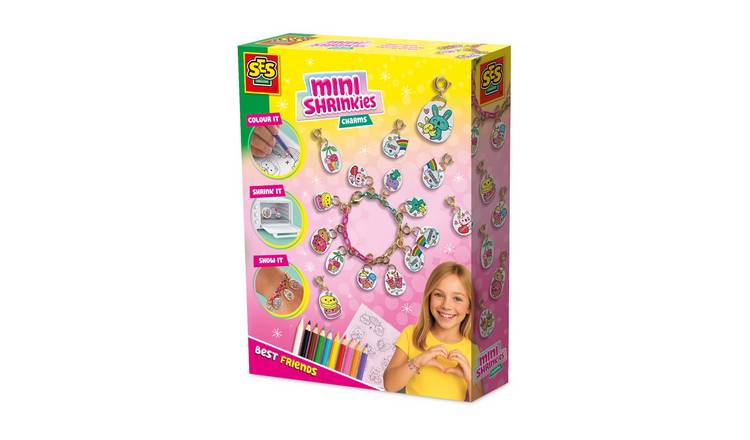 SES Creative Mini Shrinkies Charms Jewellery Craft Activity Set - Best Friends