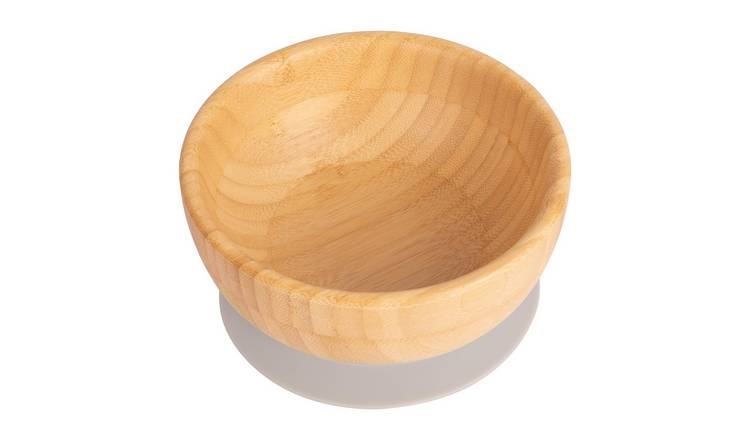 Tiny Dining Children's Bamboo Suction Bowl - Grey