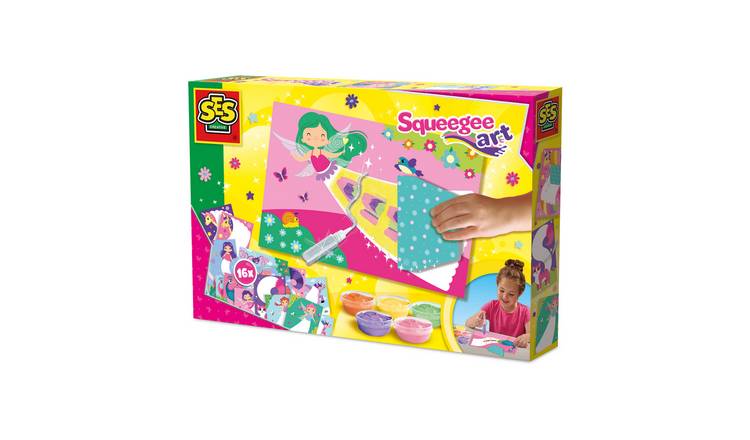 SES Creative Squeegee Art Paint Craft Set