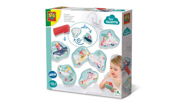SES Creative Car Wash Set Childrens Bath Toy
