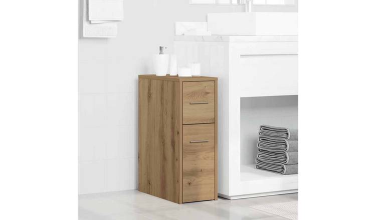 Walplus Engineered Wood Cupboard - Oak - 22 x 44 x 61.5 cm