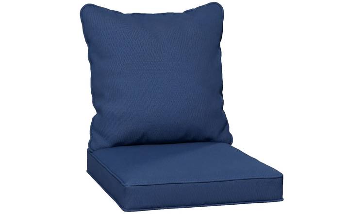 Outsunny Outdoor Water Repellent Chair Cushions - Blue
