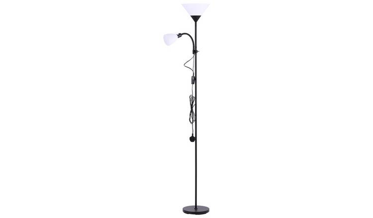 Living and Home Mother and Child Floor Lamp - Black