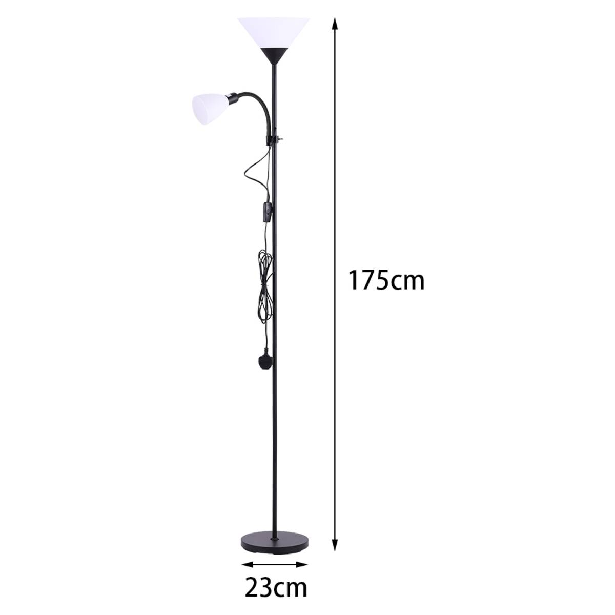 Living and Home Mother and Child Floor Lamp - Black - Image 4