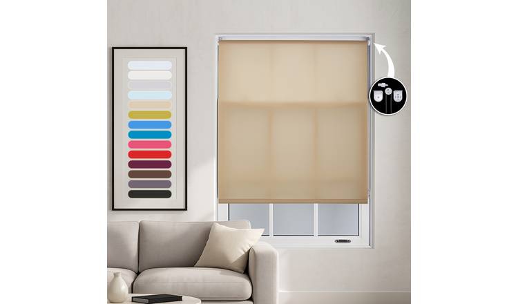 Furnished Cappuccino Daylight Roller Blind Metal Fittings - 235 x 165cm