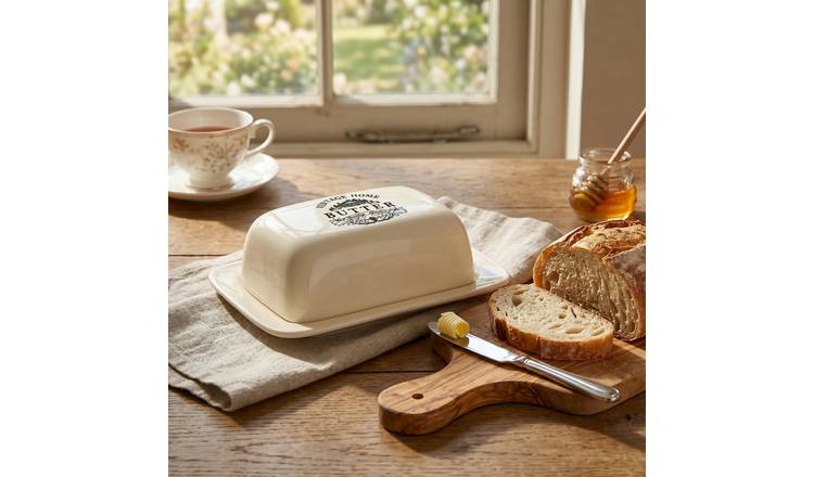 Orsina Vintage Home Butter Dish – Cream