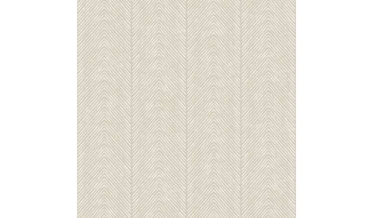 World Of Wallpaper Herringbone Wallpaper - Natural